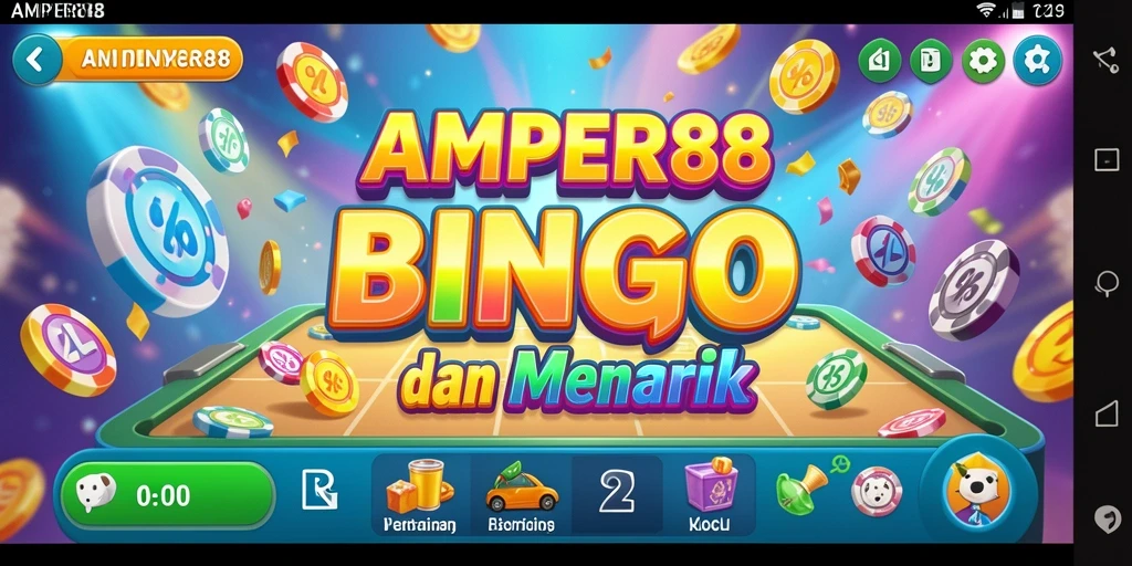 Tampilan gameplay Bingo yang mengasyikkan di AMPER88.