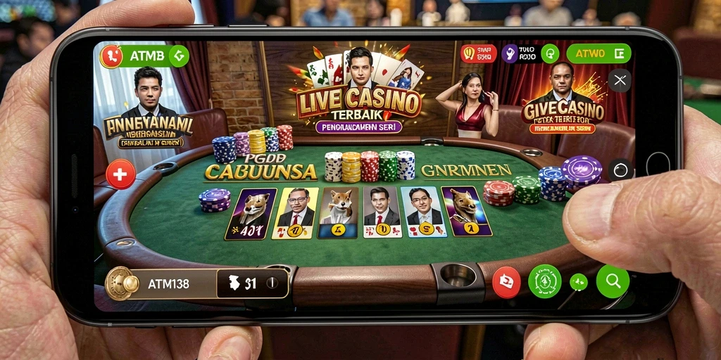 Tampilan gameplay seru di ATM138 dengan dealer langsung.