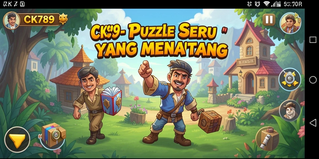 Tampilan gameplay CK789 dengan teka-teki yang menarik dan menantang.