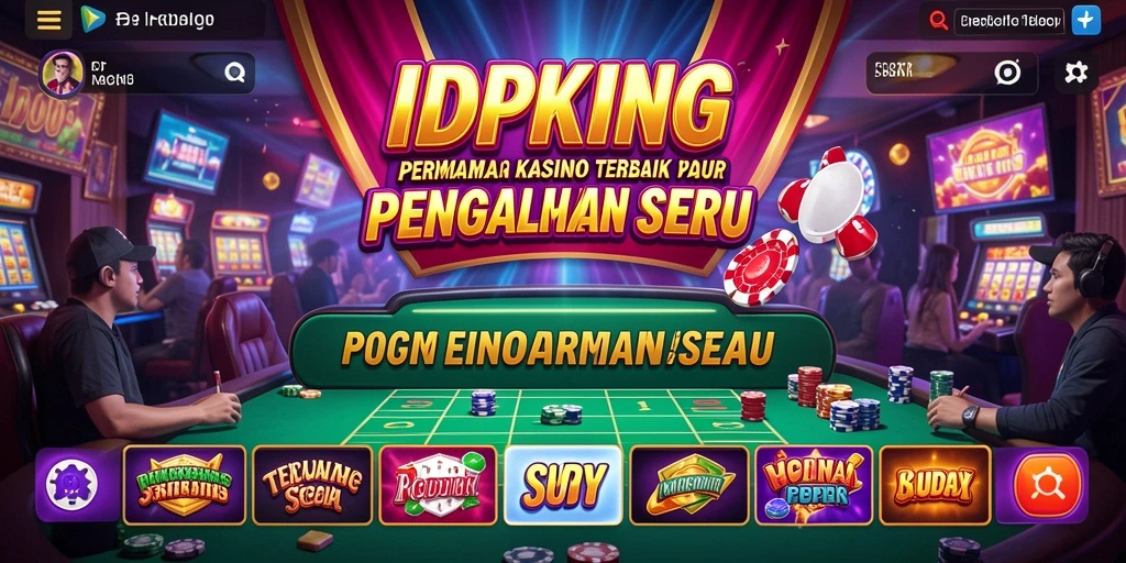 Screenshot gameplay IDPKING menampilkan grafis menawan dan pengalaman kasino yang nyata.