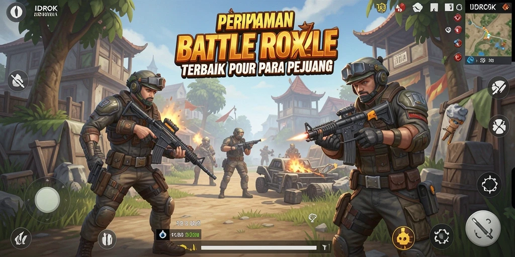 Gameplay mendebarkan di IDROK dengan aksi Battle Royale intens.
