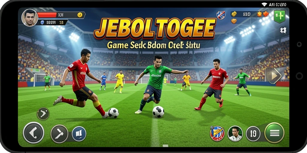 Tampilan aksi seru di lapangan sepak bola JEBOLTOGEL.