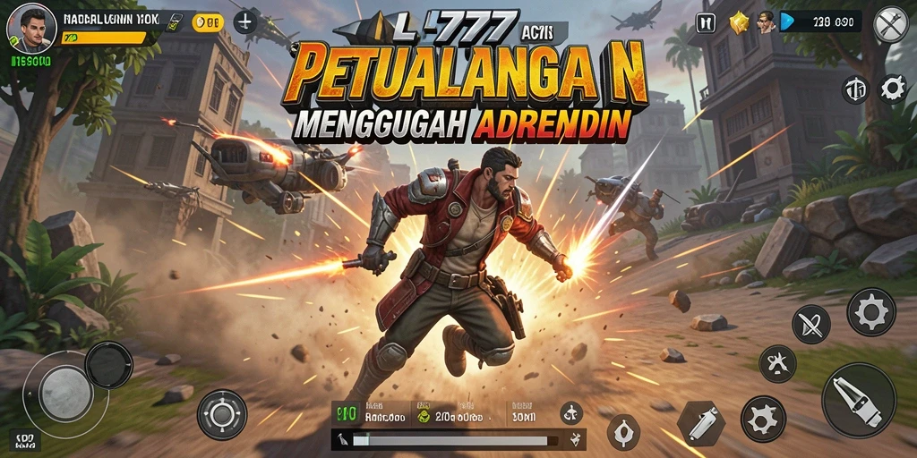 Screenshot gameplay L777 menunjukkan aksi seru dan karakter dinamis dalam pertempuran.