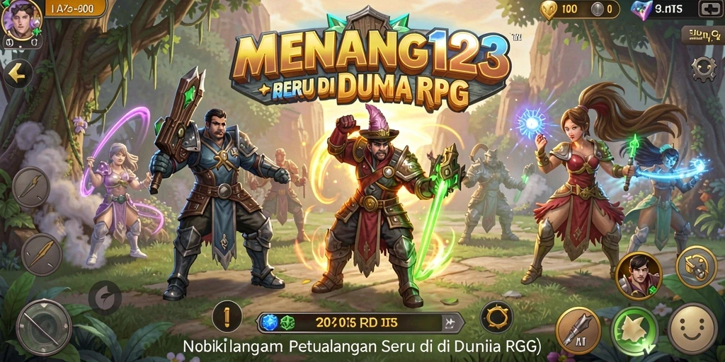 Tampilan gameplay RPG MENANG123 yang epik dan menakjubkan.