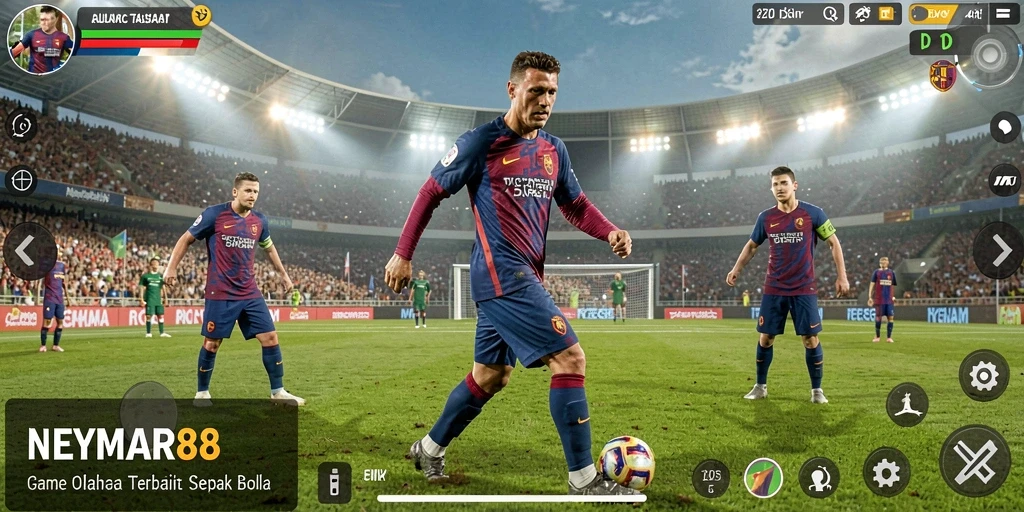Tampilan gameplay seru di NEYMAR88 dengan grafik memukau.