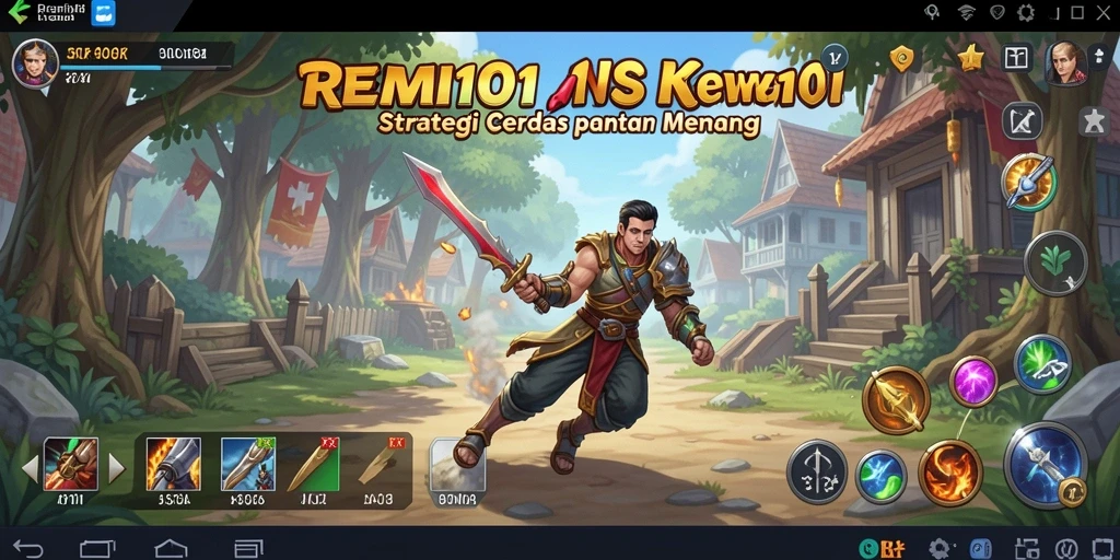 Tampilan gameplay strategis yang menegangkan di REMI101.