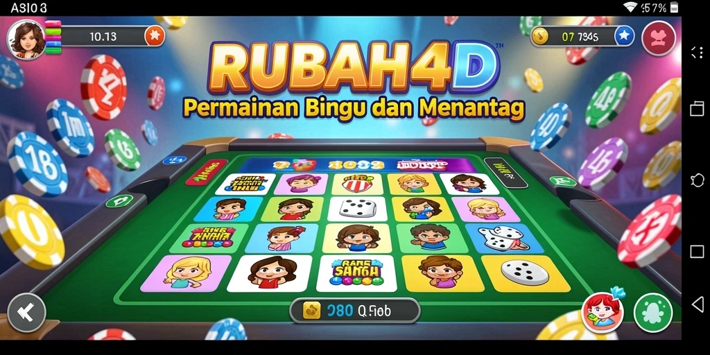 Tampilan menarik dari gameplay Bingo di RUBAH4D yang penuh warna.