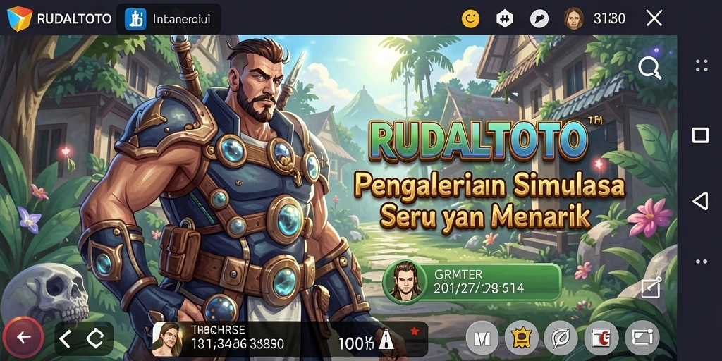 Screenshot memperlihatkan gameplay menarik dari RUDALTOTO.