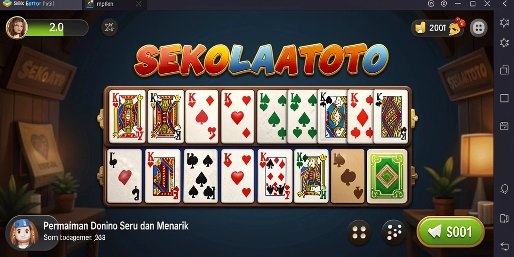Tampilan game SEKOLAHTOTO yang menarik dan interaktif.