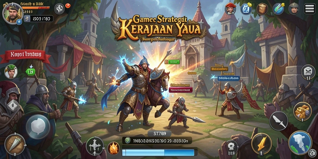 Tampilan gameplay ST789 yang menegangkan dan menarik dalam membangun kerajaan.