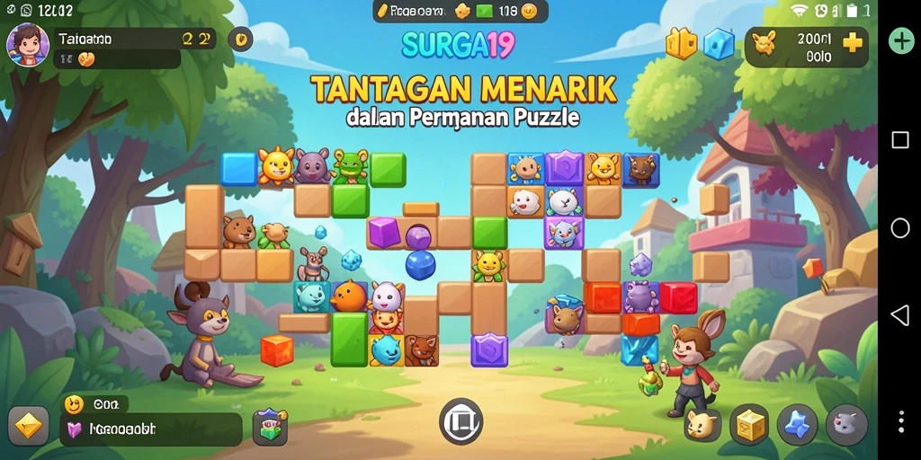 Screenshot gameplay SURGA19 menampilkan teka-teki yang menantang dan menarik.