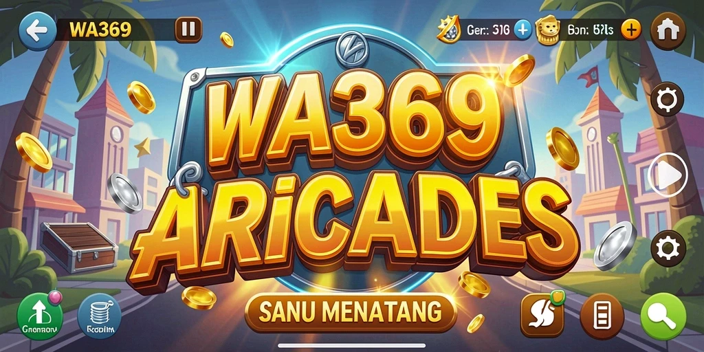 Screenshot utama WA369 menampilkan gameplay Arcade yang seru dan dinamis.